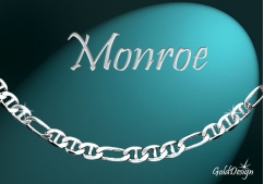 Monroe - náramek stříbřený